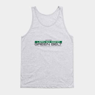 Certified Lean Six Sigma Green Belt Tank Top